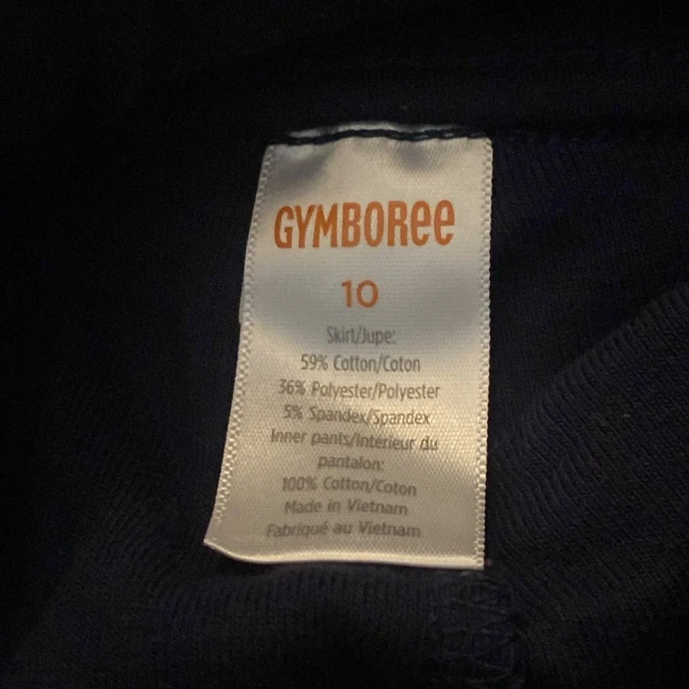 Gymboree Girls Black Skirt With Bow Size 10